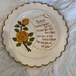 Vintage Mother’s Decorative Plate